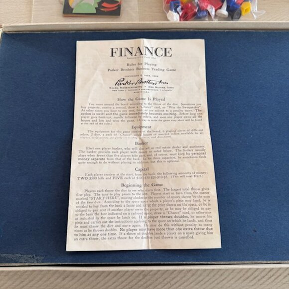 Rare, vintage 1958 Parker Brothers Business Trading Game Finance - Picture 6 of 10